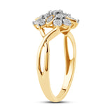 Diamantring i Gult eller Hvitt Gull (585) med 0.16ct TW/SI Diamanter