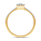 Diamantring i Gult/Hvitt Gull (585) med 0.22ct TW/SI Diamanter