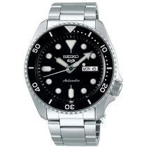 SEIKO 5 Sports - automatic - stål og sort - vanntett 100M - dag/dato - 43mm kassse SRPD55K1 – Diamanthuset