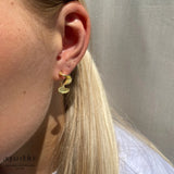 Aqua Dulce - Rhumba Medium Hoop - Forgylt Sølv (925)