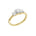 Lab-diamant trestensring 1,00 ct F/VS – 9K gult gull