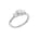 Trestensring 2,00 ct F/VS – 9K hvitt gull, sett skrått forfra