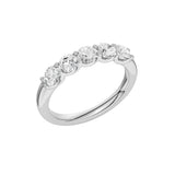 Lab-diamant alliansering 5 steiner 1,00 ct F/VS – 9K hvitt gull