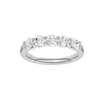 Lab-diamant alliansering 5 steiner 1,00 ct F/VS – 9K hvitt gull