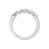 Lab-diamant alliansering 5 steiner 1,00 ct F/VS – 9K hvitt gull