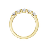 Lab-diamant alliansering 5 steiner 1,00 ct F/VS – 9K gult gull