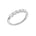 Lab-diamant alliansering 5 steiner 0,75 ct F/VS – 9K hvitt gull