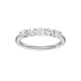 Lab-diamant alliansering 5 steiner 0,75 ct F/VS – 9K hvitt gull