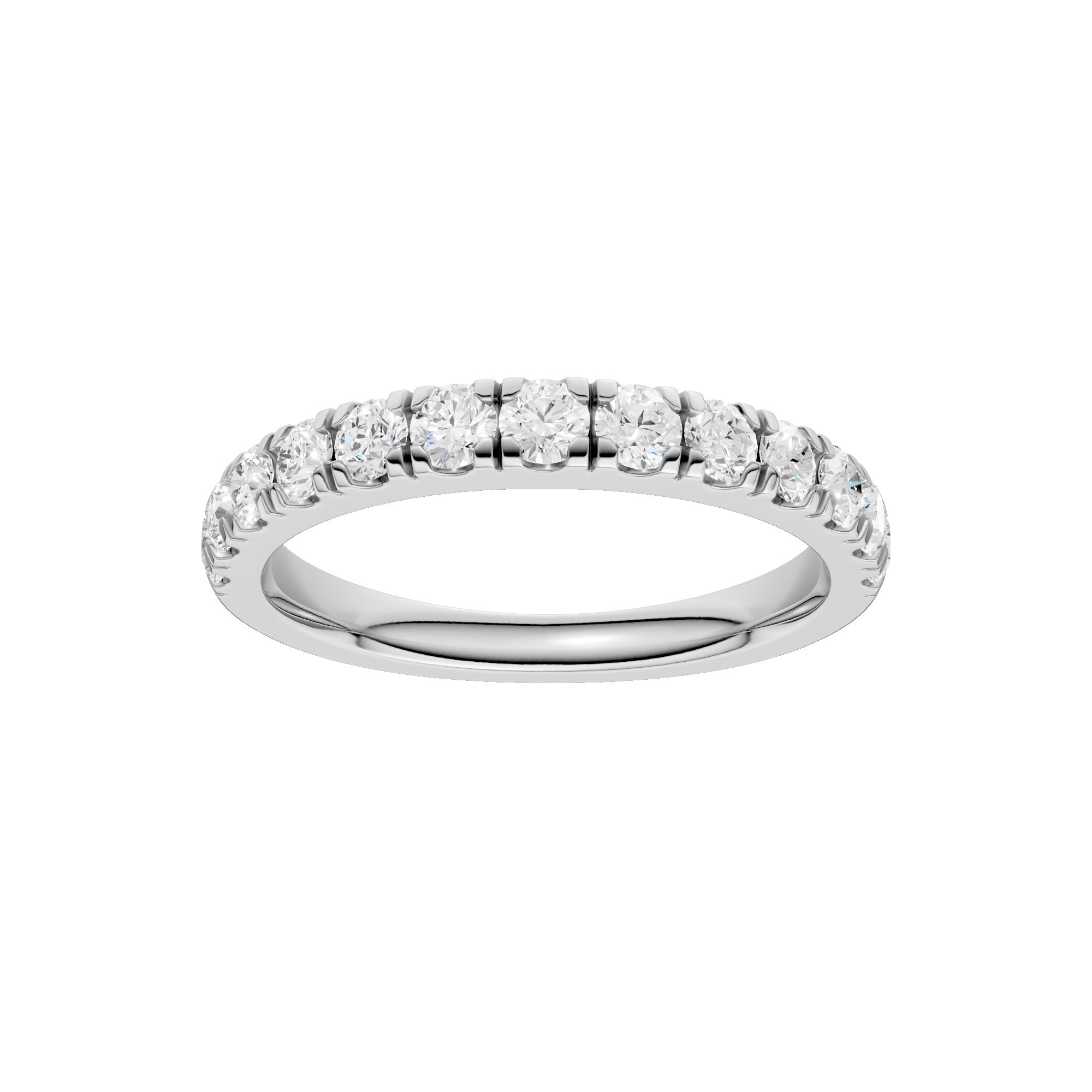 Lab-diamant alliansering pavé 0,75 ct F/VS – 9K hvitt gull