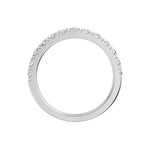 Lab-diamant alliansering pavé 0,75 ct F/VS – 9K hvitt gull