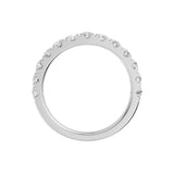 Lab-diamant alliansering pavé 1,00 ct F/VS – 9K hvitt gull