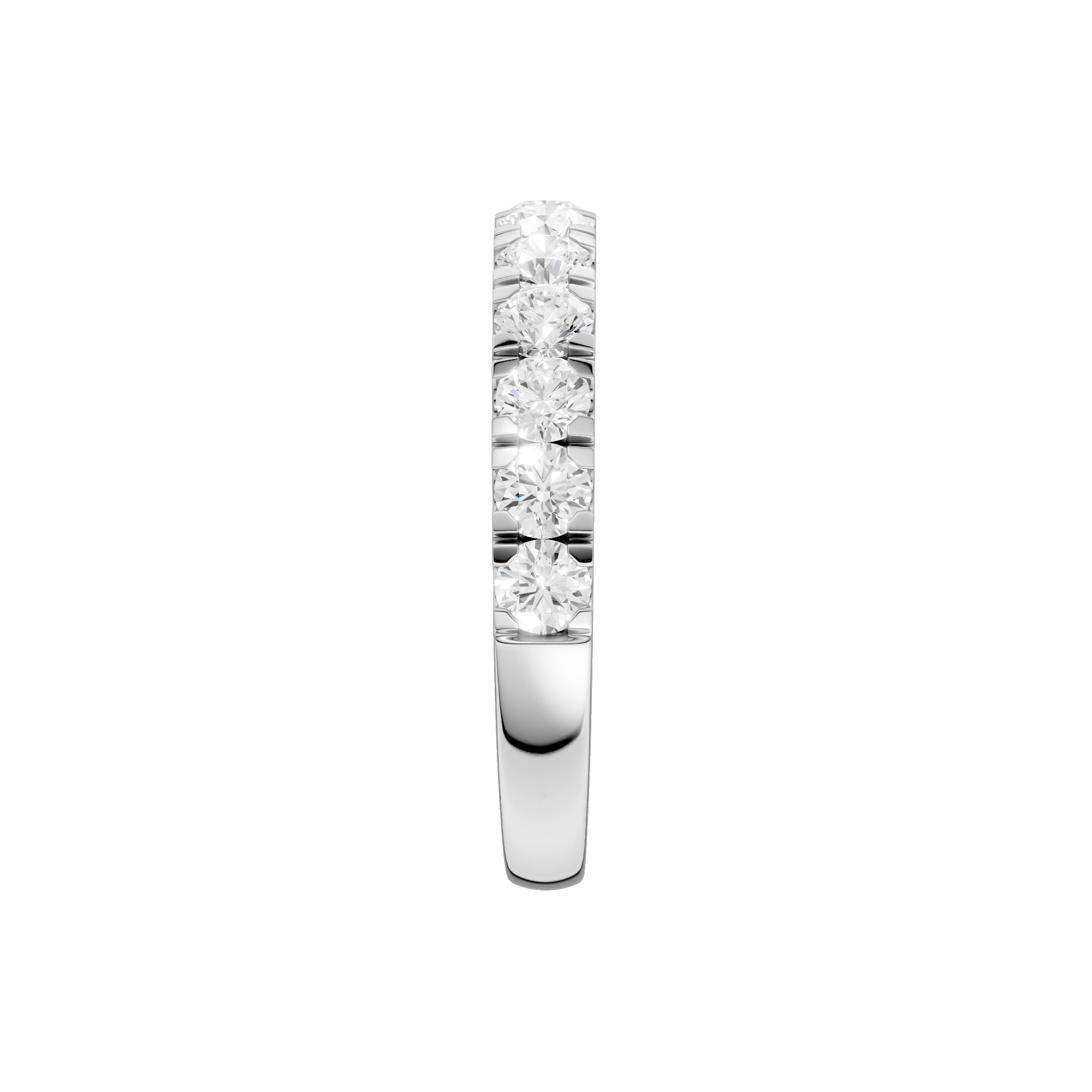 Lab-diamant alliansering pavé 1,00 ct F/VS – 9K hvitt gull