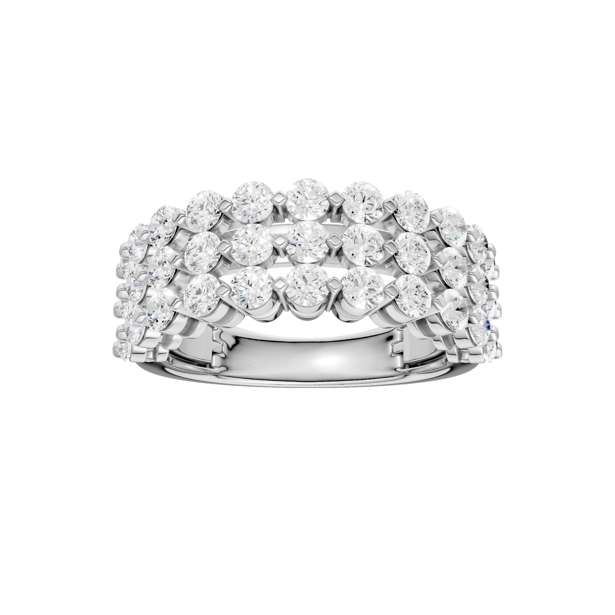Lab-diamant bred cocktailring 2,00 ct F/VS – 9K hvitt gull