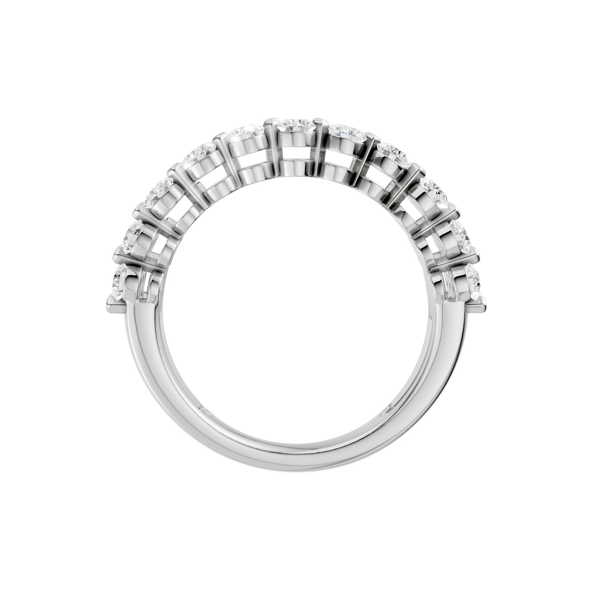 Lab-diamant bred cocktailring 2,00 ct F/VS – 9K hvitt gull