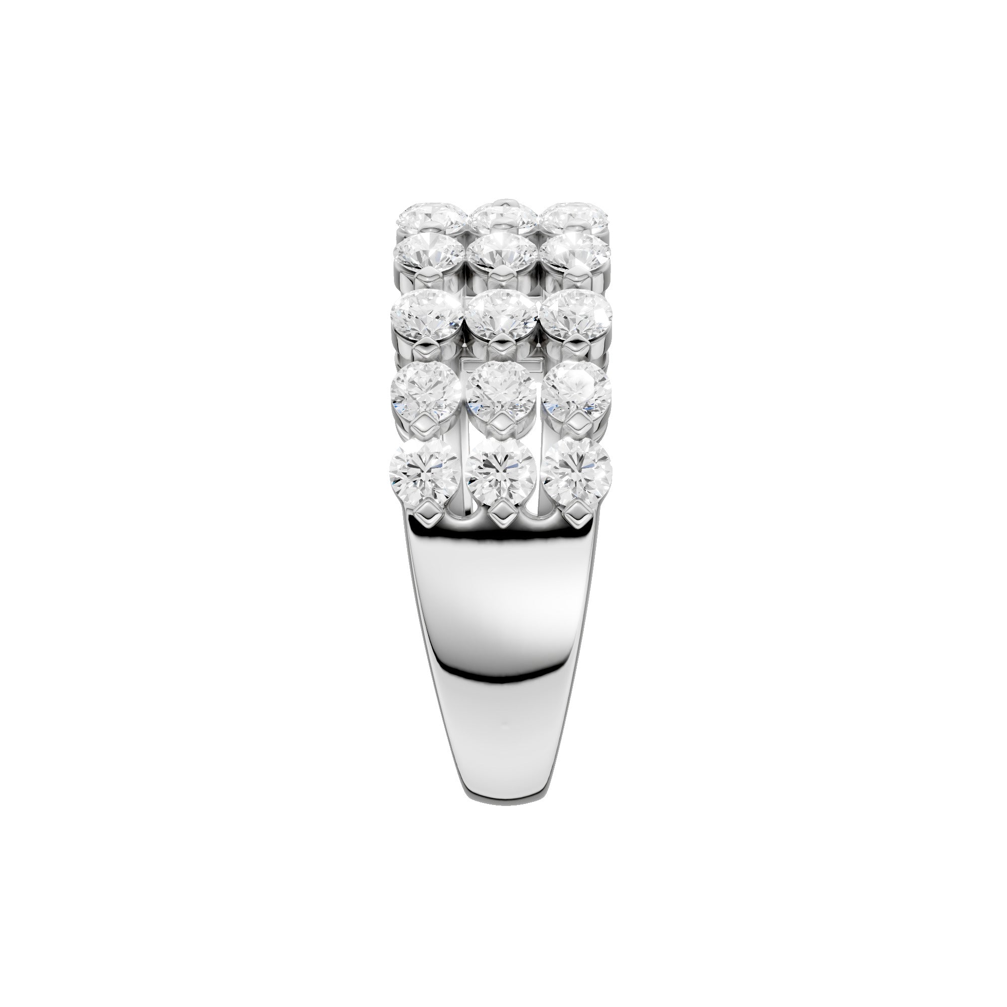 Lab-diamant bred cocktailring 2,00 ct F/VS – 9K hvitt gull