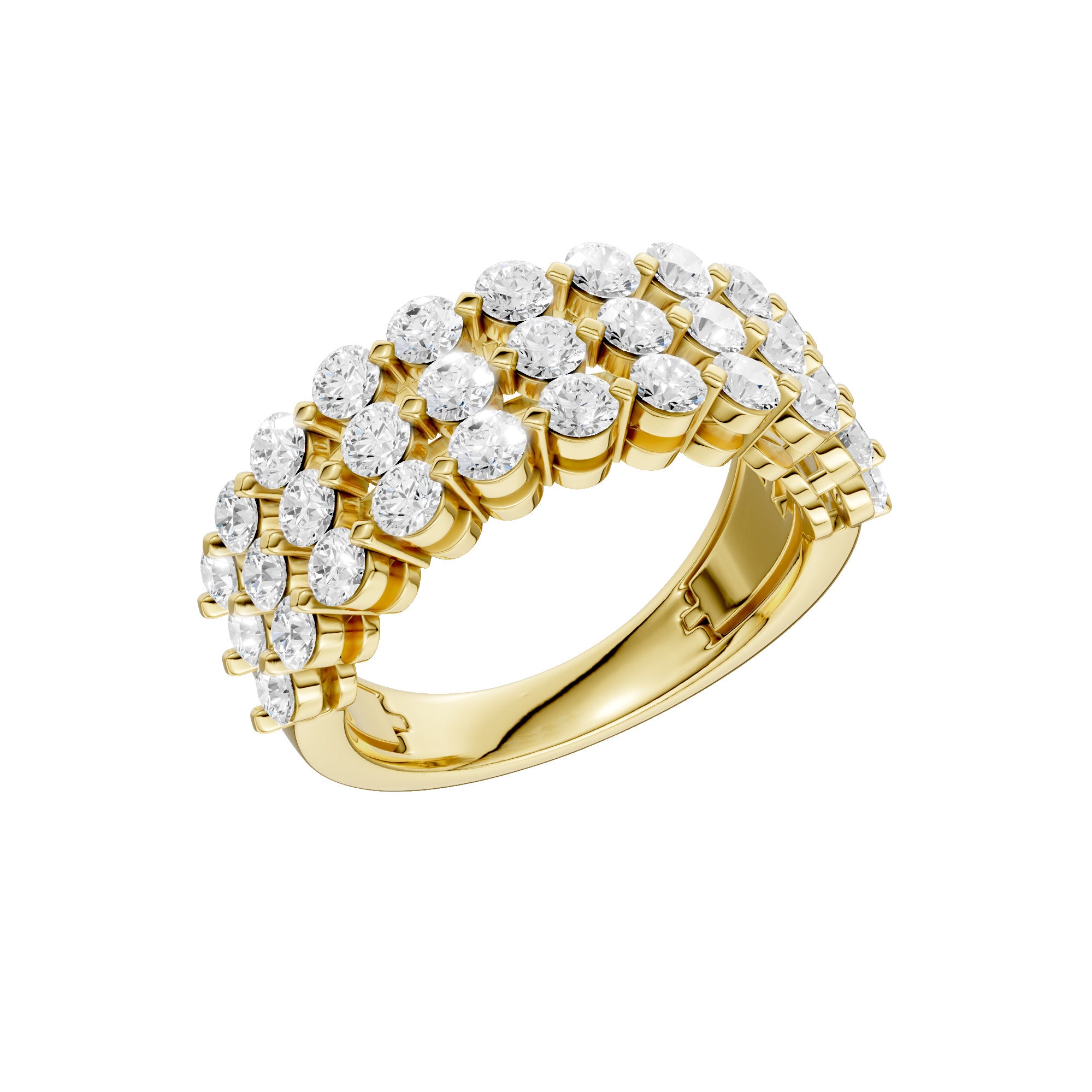 Lab-diamant bred cocktailring 2,00 ct F/VS – 9K gult gull