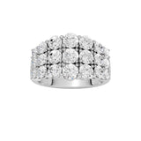 Lab-diamant cocktailring 3,00 ct F/VS – 9K hvitt gull