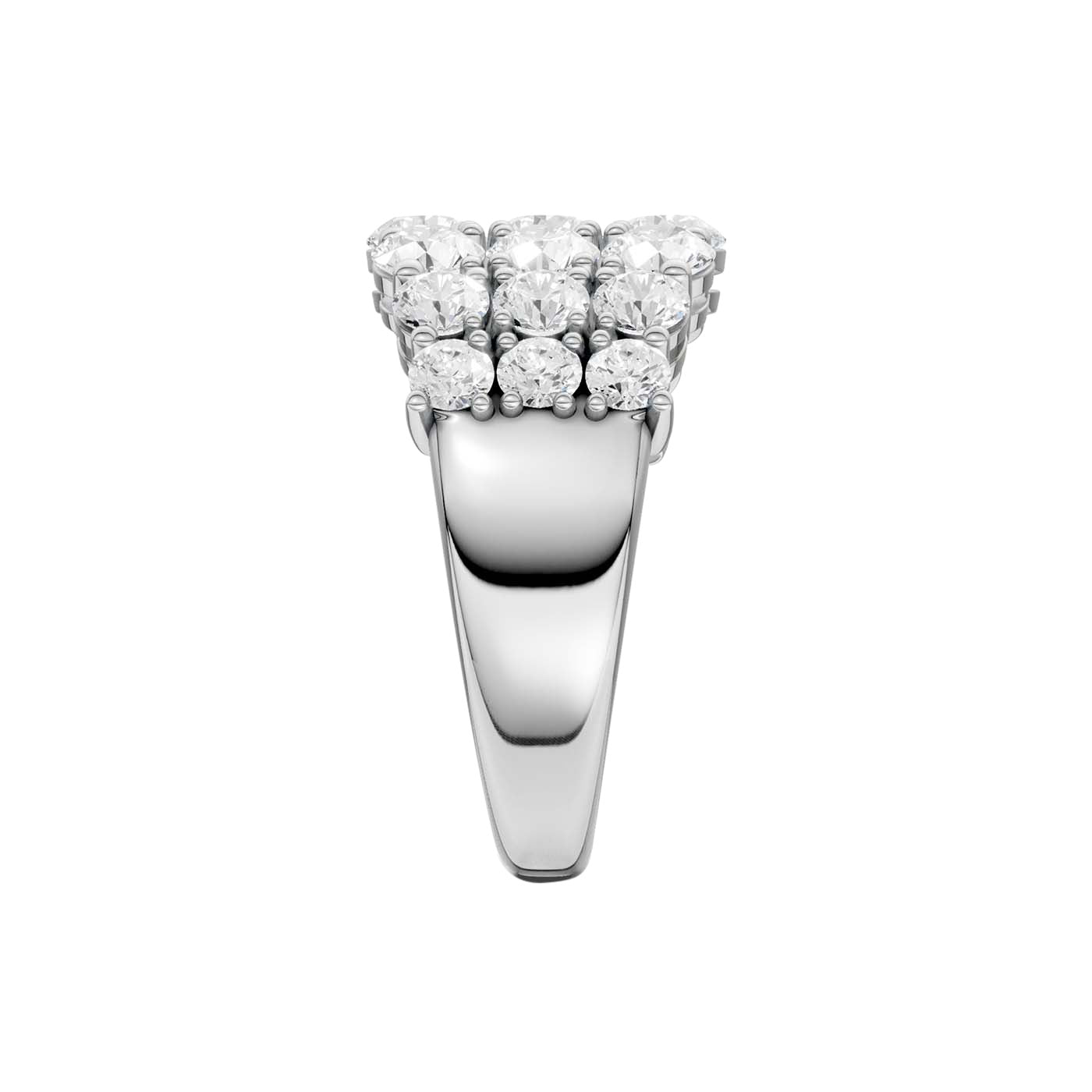 Lab-diamant cocktailring 3,00 ct F/VS – 9K hvitt gull