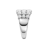 Lab-diamant cocktailring 3,00 ct F/VS – 9K hvitt gull