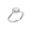 Lab-diamant rosettring 1,00 ct F/VS – 9K hvitt gull
