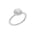 Lab-diamant rosettring med pavé 1,25 ct F/VS – 9K hvitt gull