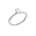 Lab-diamant enstensring oval 0,50 ct F/VS – 9K hvitt gull