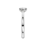Lab-diamant enstensring oval 0,50 ct F/VS – 9K hvitt gull