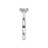 Lab-diamant enstensring oval 0,75 ct F/VS – 9K hvitt gull