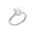 Lab-diamant enstensring oval 2,00 ct F/VS – 9K hvitt gull