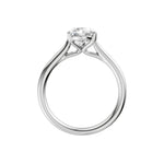 Lab-diamant enstensring oval 2,00 ct F/VS – 9K hvitt gull