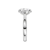 Lab-diamant enstensring oval 2,00 ct F/VS – 9K hvitt gull