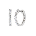 Lab-diamant creoler 0,25 ct F/VS – 9K hvitt gull