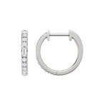Lab-diamant creoler 0,25 ct F/VS – 9K hvitt gull