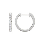 Lab-diamant creoler 0,25 ct F/VS – 9K hvitt gull