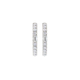 Lab-diamant creoler 0,25 ct F/VS – 9K hvitt gull