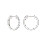 Lab-diamant creoler 0,25 ct F/VS – 9K hvitt gull