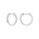 Lab-diamant creoler 0,25 ct F/VS – 9K hvitt gull