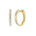 Lab-diamant creoler 0,25 ct F/VS – 9K gult gull
