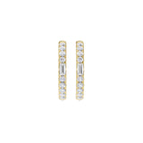 Lab-diamant creoler 0,25 ct F/VS – 9K gult gull