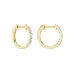 Lab-diamant creoler 0,25 ct F/VS – 9K gult gull