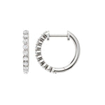 Lab-diamant creoler 0,26 ct F/VS – 9K hvitt gull