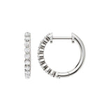 Lab-diamant creoler 0,26 ct F/VS – 9K hvitt gull