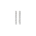 Lab-diamant creoler 0,26 ct F/VS – 9K hvitt gull