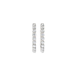 Lab-diamant creoler 0,26 ct F/VS – 9K hvitt gull
