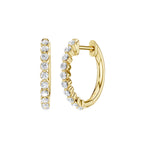 Lab-diamant creoler 0,26 ct F/VS – 9K gult gull