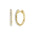 Lab-diamant creoler 0,26 ct F/VS – 9K gult gull