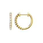 Lab-diamant creoler 0,26 ct F/VS – 9K gult gull