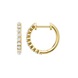 Lab-diamant creoler 0,26 ct F/VS – 9K gult gull