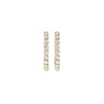 Lab-diamant creoler 0,26 ct F/VS – 9K gult gull