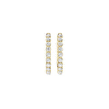 Lab-diamant creoler 0,26 ct F/VS – 9K gult gull